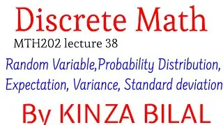 Discrete Math#38|Random variable| Probability distribution|Expectation |Variance |Standard variation