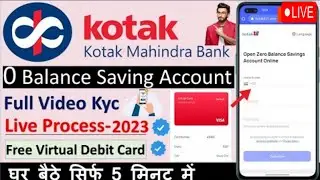Kotak Mahindra Bank Open Account Zero balance Online