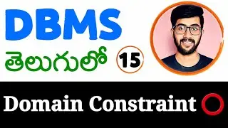 Domain constraints in telugu | DBMS in telugu | Database Management Systems telugu | Vamsi Bhavani