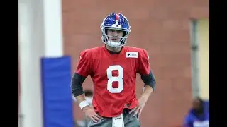 Giants Daniel Jones works with 1st-team offense