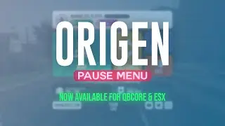 Origen PauseMenu - QBCore & ESX Version Available!