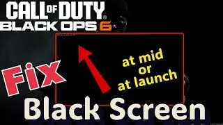 COD Black ops 6 black screen Fix