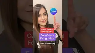 Canva Tutorial For Beginners - Easy Canva Design Idea! 💡 #canvatips #canvatutorial