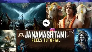 Krishna Janmashtami Special Status Video Editing In Vn App | Janmashtami Video Kaise Banaye 2024