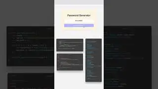 Password Generator using Javascript