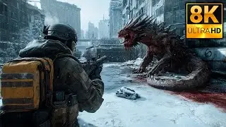 Mutant Dragon in Moscow Attacks | LOOKS ABSOLUTELY TERRIFYING | EXTREME Graphics | METRO | 8K