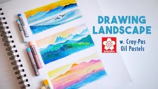 Drawing Landscape with Cray-Pas Oil Pastels with Angela Pan