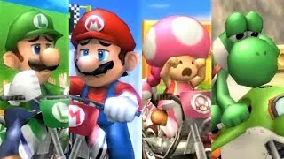 Mario Kart Wii - All Characters Losing Animations