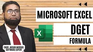 Dget Formula Microsoft Excel, #ahsanmughal