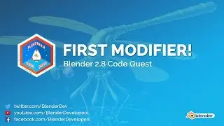 First Modifier in Blender 2.8! - Code Quest