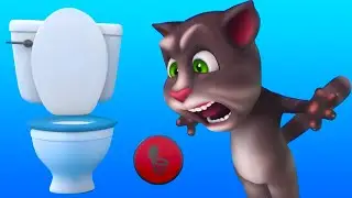 LET ME GO TO THE BATHROOM! | TALKING TOM SHORTS | WildBrain Kids