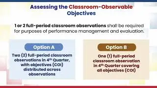 PMES for Teachers: Assessing the Classroom-Observable Objectives