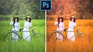 Autumn Color Effect in Photoshop | 1-Minute Tutorial