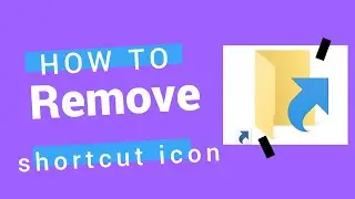 Remove shortcut arrow windows 10 software