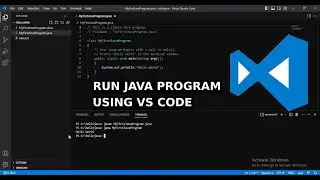 How to Run First Java Program Using Visual Studio Code(VS Code)