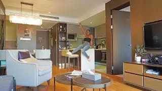 China Luxury Apartment Tour | Gym, Cinema, Concierge [中文字幕]