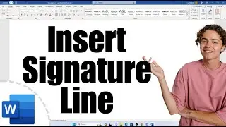 How To Insert Signature Line In Word [ MAC ]