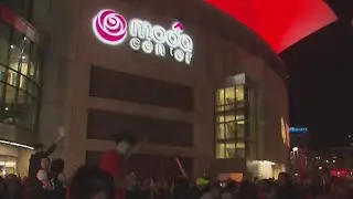 Blazers fans celebrate Game 6 win over Nuggets