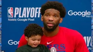 Joel Embiid impressed by James Hardens attacking Performance, Postgame Interview