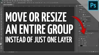 Move and resize an entire group instead of just one layer! | PHOTOSHOP TUTORIAL - TIPS & TRICKS