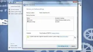 How to Back Up Your Files/Computer in Windows 7