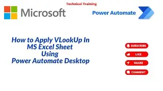 How to apply VLOOKUP in Excel using Power Automate Desktop