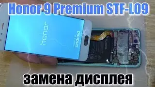 Honor 9 Premium (STF-L09) замена дисплея, и установка защитного стекла !!!