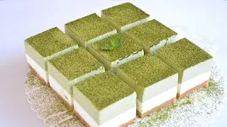 Matcha Yogurt Mousse Cake || Super easy! No oven required, 0 failures!