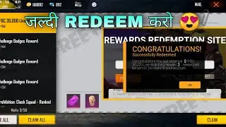 FFBC REDEEM CODE TODAY || FREE FIRE LIVE REWARDS || HOW TO REDEEM FFBC REDEEM CODE