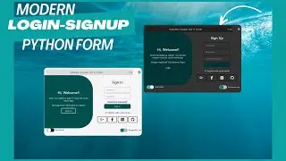 Modern animated Login Signup Form : UI/UX GUI