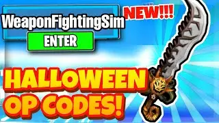 ALL NEW SECRET *HALLOWEEN* UPDATE OP CODES FOR WEAPON FIGHTING SIMULATOR ROBLOX CODES!