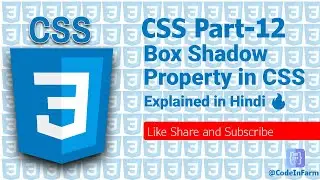 Box Shadow property in CSS | Box shadow full explanation in CSS with @codeinfarm  In Hindi 🔥