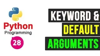 Python Programming Tutorial - Keyword and Default arguments