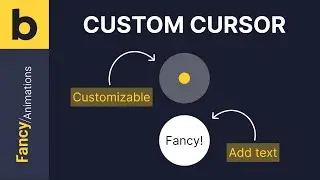 Custom Cursor - Bricks Builder - Fancy Animations