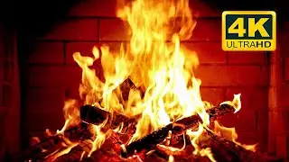 🔥 Cozy Fireplace 4K (12 HOURS). Fireplace with Crackling Fire Sounds. Fireplace Burning 4K