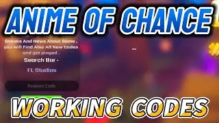 Anime Of Chance RNG Codes + How to Redeem