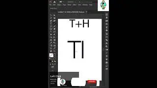 Create TH logo in illustrator easily  #shorts #logodesign