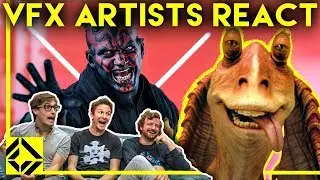 VFX Artists React to THE PREQUELS Bad & Great CGi