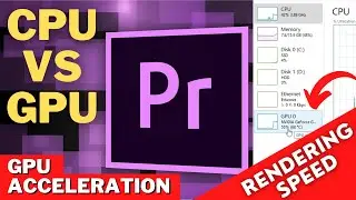 Adobe Premiere Pro CC SOFTWARE Encoding Vs Hardware Encoding | GPU Acceleration Vs CPU Acceleration