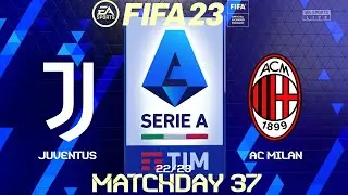 FIFA 23 Juventus vs AC Milan | Serie A 2023 | PS4 Full Match