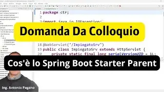 Domande Da Colloquio: Cos'è lo Spring Boot Starter Parent