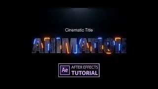 Cinematic Title Animation in After Effects || After Effects Tutorial 2022