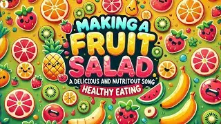 Making a Fruit Salad - A Delicious and Nutritious Song | Cuteni Song For Kids - Healthy Eating #all