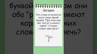 Отгадайте загадку-анаграмму о словах с корнями