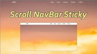 Navbar Scroll | HTML CSS VanilaJS