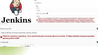 Failed to connect to repository : Error performing command: git ls-remote -h
