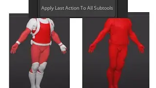 【ZBrush 2023】【memo】apply last action to all subtools