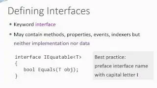 C# for Java Developers - Interface