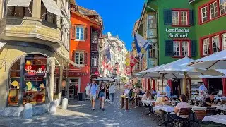 Zurich 4K - A Stunning Walking Tour Through Switzerland's Largest City - Old Town - Travel Vlog