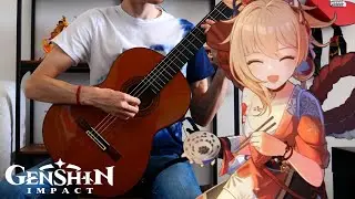 The Queen of Summer on Narukami Island - Genshin Impact Yoimiya Theme Guitar Cover